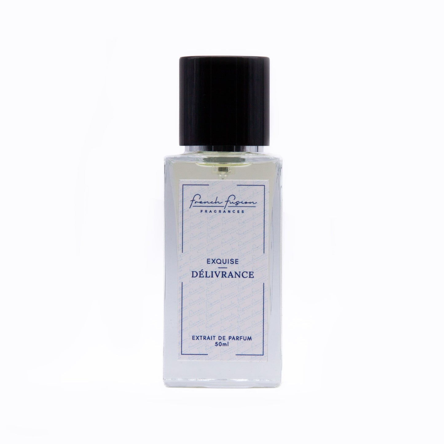 Exquise Délivrance – parfum floral mixte rare, flacon face élégant