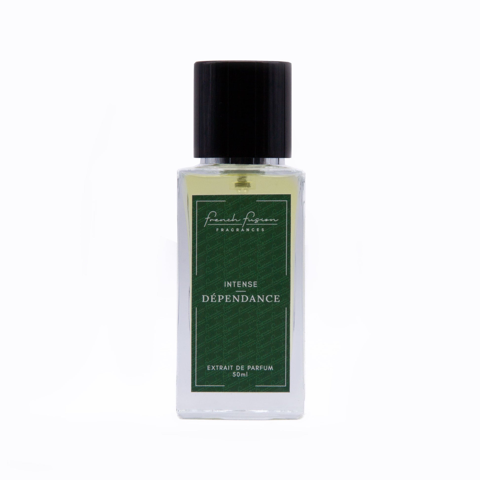 Intense Dépendance – parfum intense mixte, flacon face élégant au design luxe